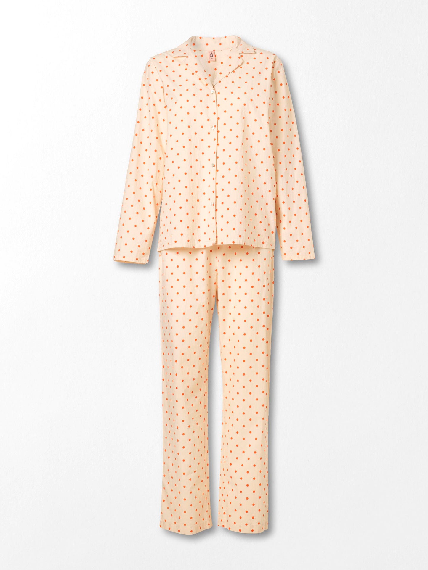 Dot Pyjamas Set - Orange Clothing   - Becksöndergaard
