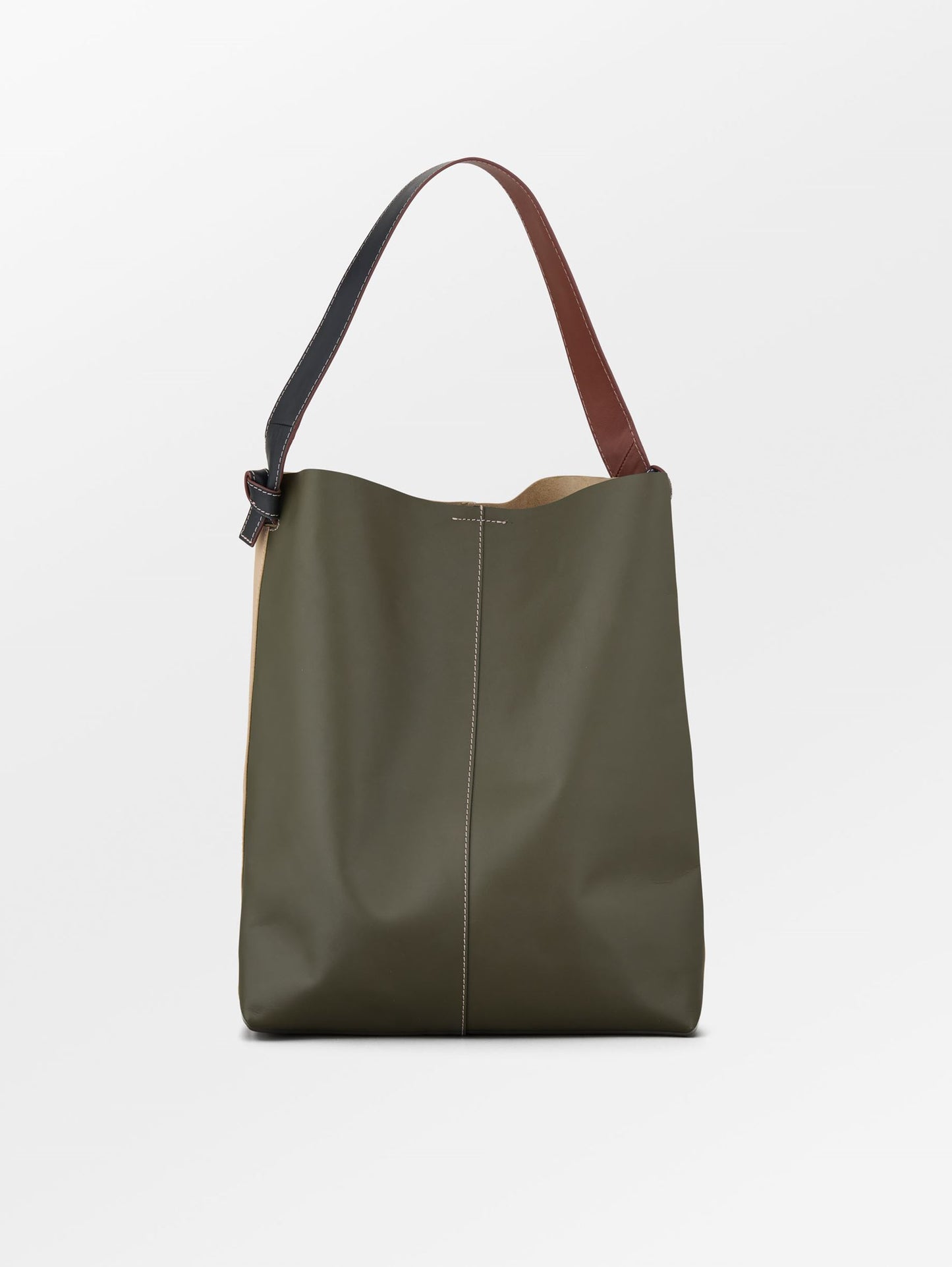 Glossy Mae Leather Shopper Bag - Multi color OneSize   - Becksöndergaard