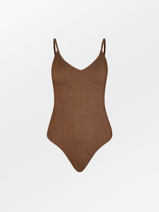 Becksöndergaard, Lyx Bea Swimsuit - Sorrel Brown, archive, archive, swimwear, sale, sale, swimwear