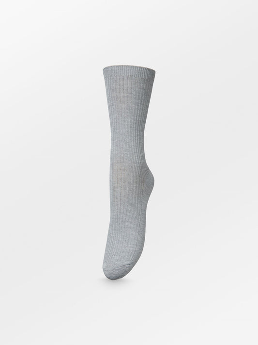 Becksöndergaard, Telma Solid Sock - Light Grey Melange, socks, gifts, socks