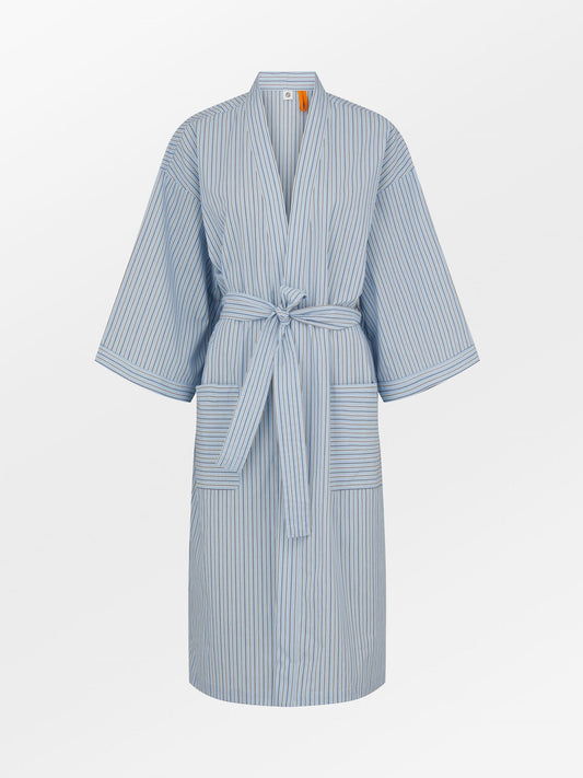 Stripel Luelle Kimono - Blue Clothing   - Becksöndergaard