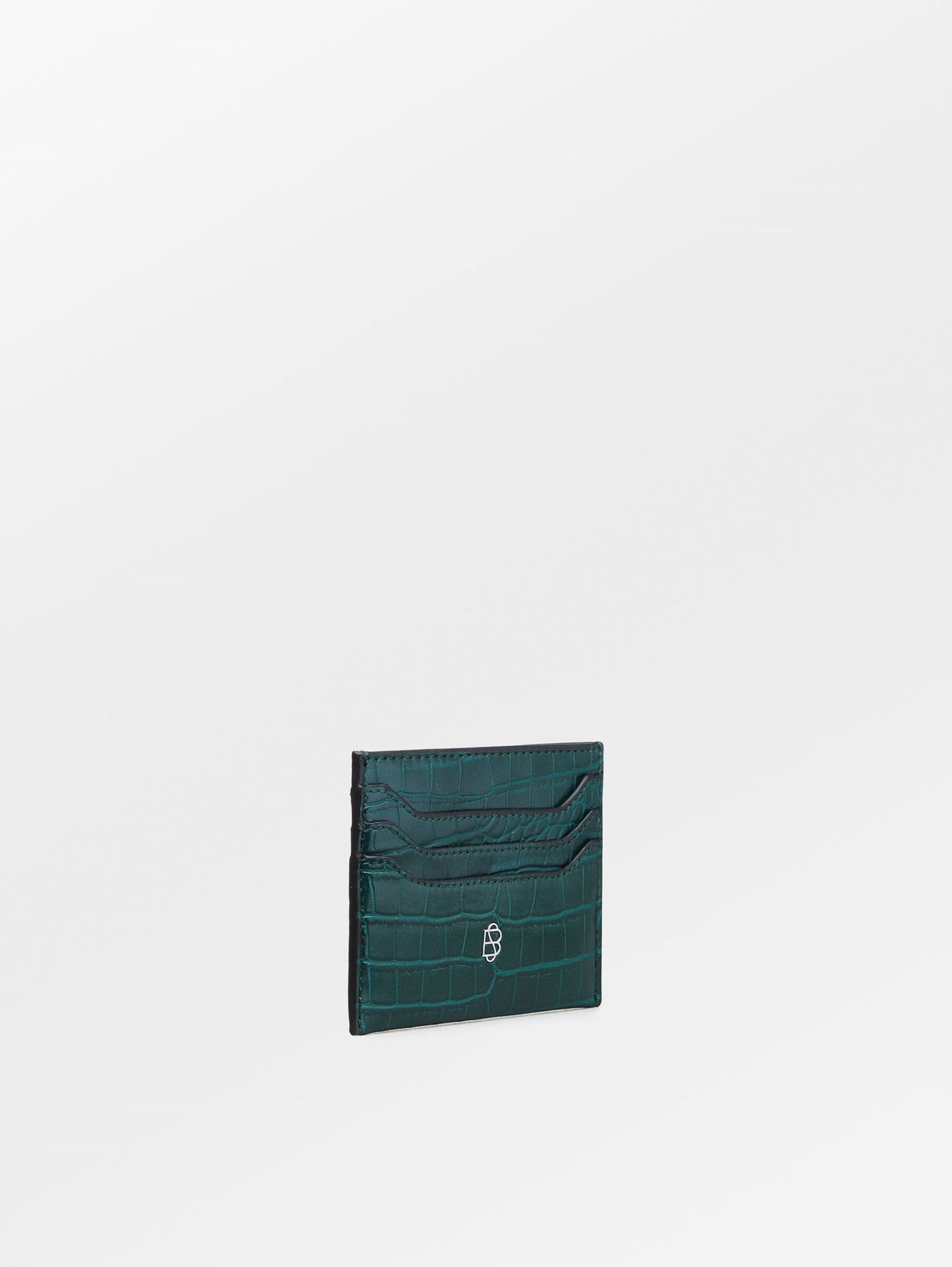 Solid Card Holder - Dark Green OneSize   - Becksöndergaard