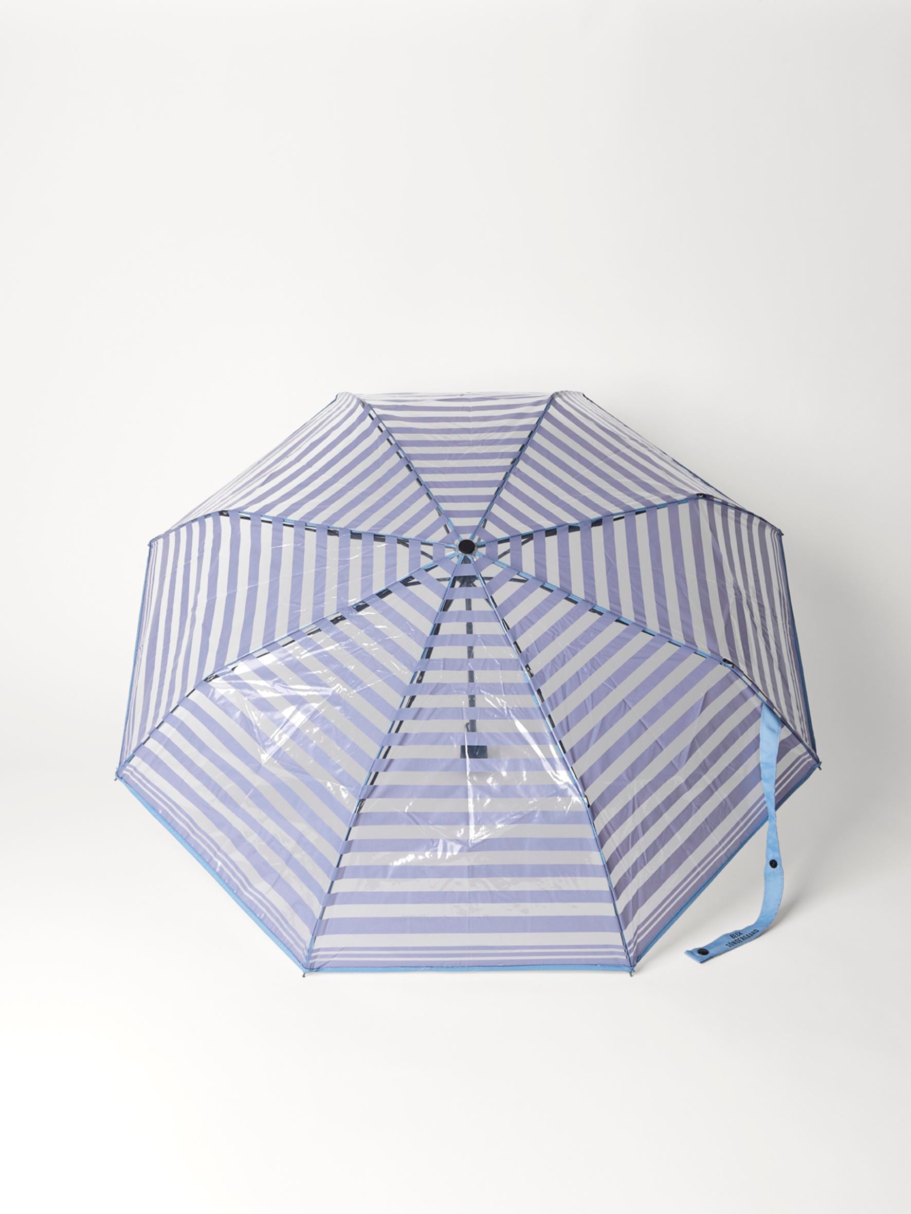 Striped Transparent Umbrella OneSize   - Becksöndergaard