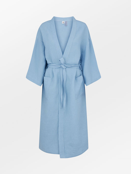 Solid Gauze Luelle Kimono - Blue Clothing   - Becksöndergaard