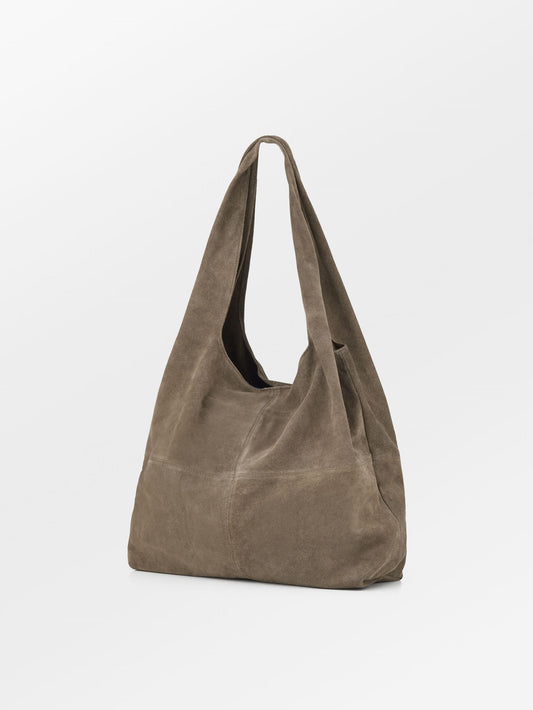 Suede Dalliea Shopper Bag - Light Brown OneSize   - Becksöndergaard