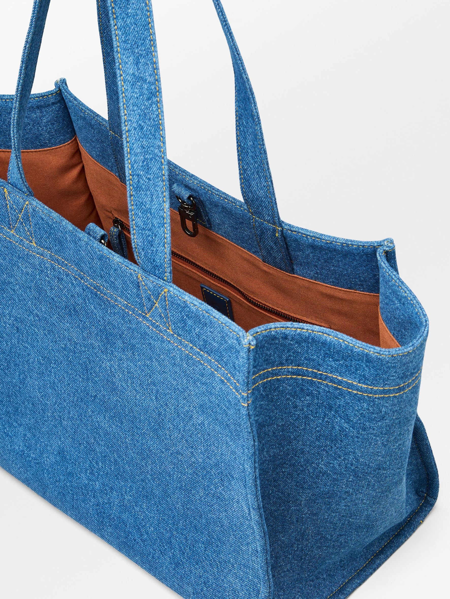 Denima Lily Small Shopper Bag - Blue OneSize   - Becksöndergaard