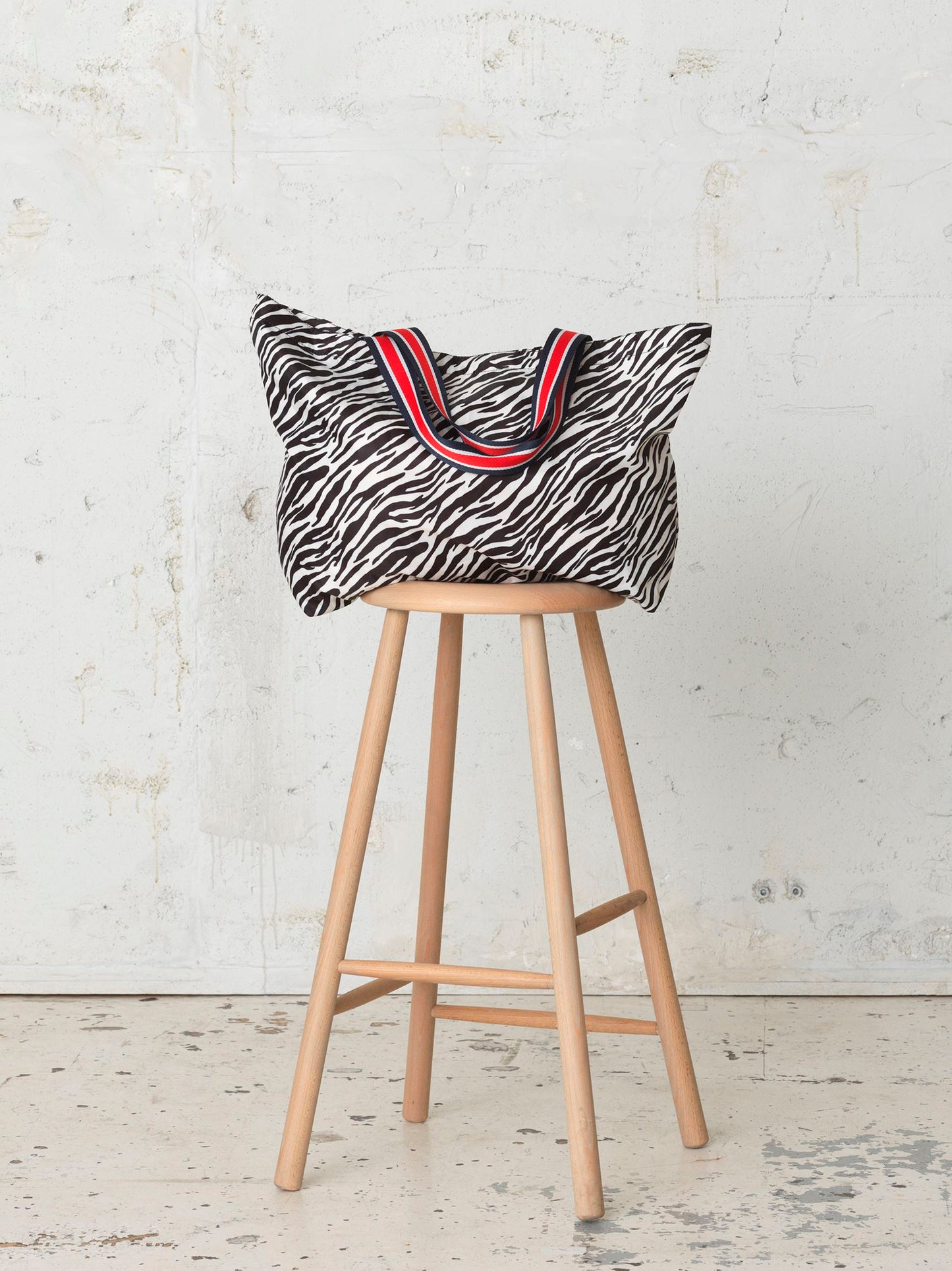 Zebra Foldable Bag OneSize   - Becksöndergaard