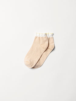 Dolly Herringbone Frill Sock Socks   - Becksöndergaard