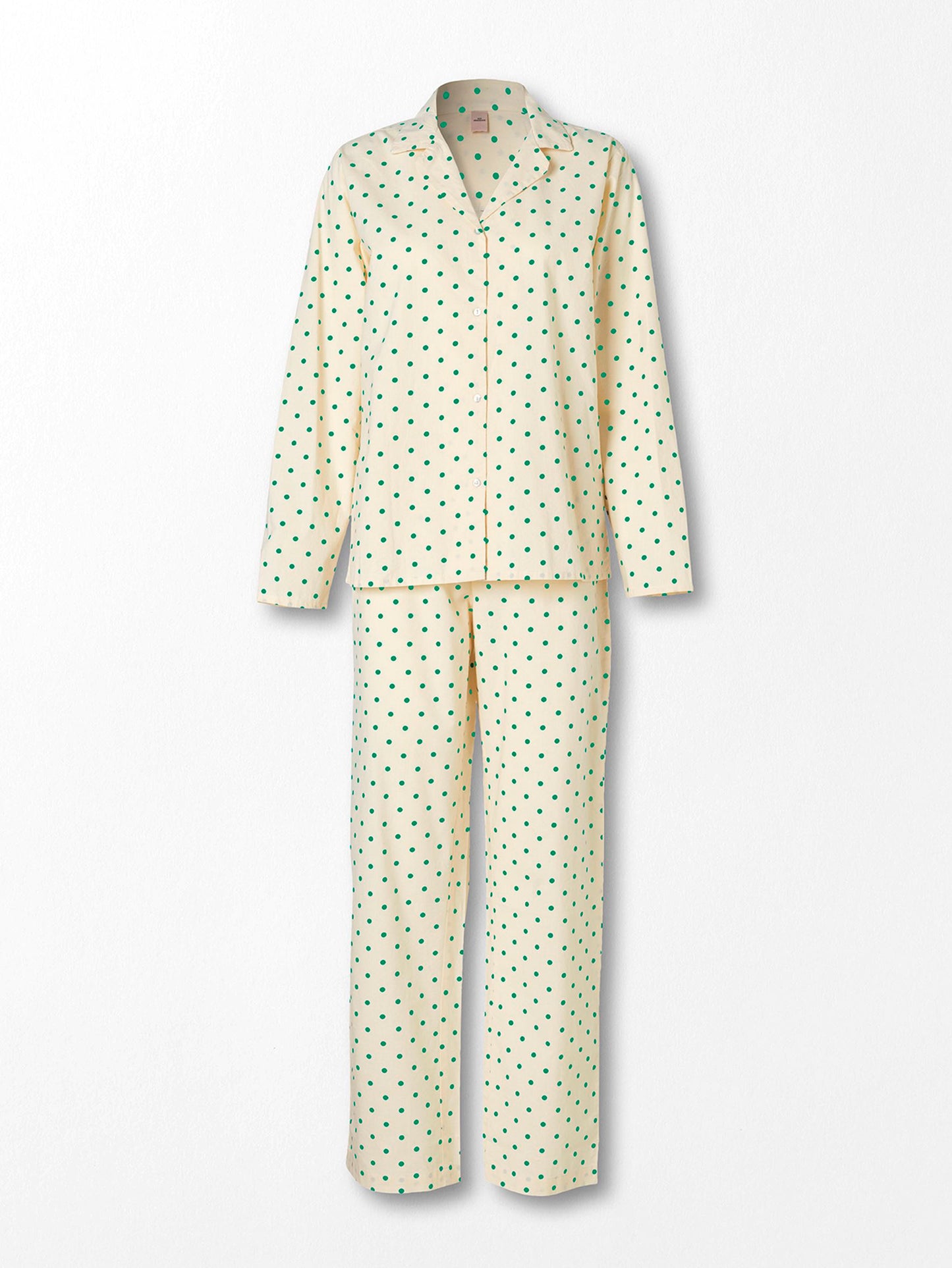 Dot Pyjamas Set - Green Clothing   - Becksöndergaard