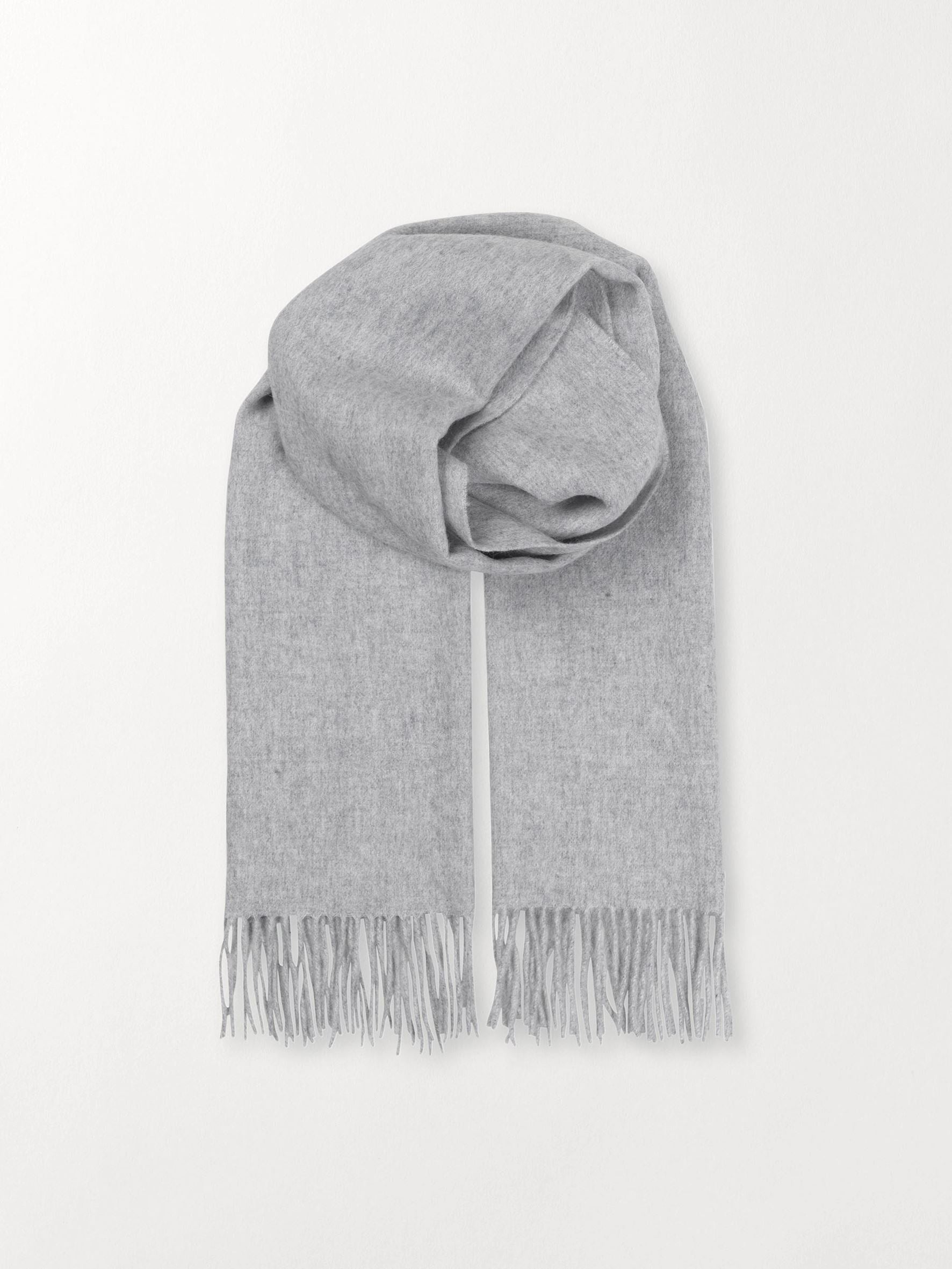 Crystal Edition Wool Scarf - Light Grey OneSize   - Becksöndergaard
