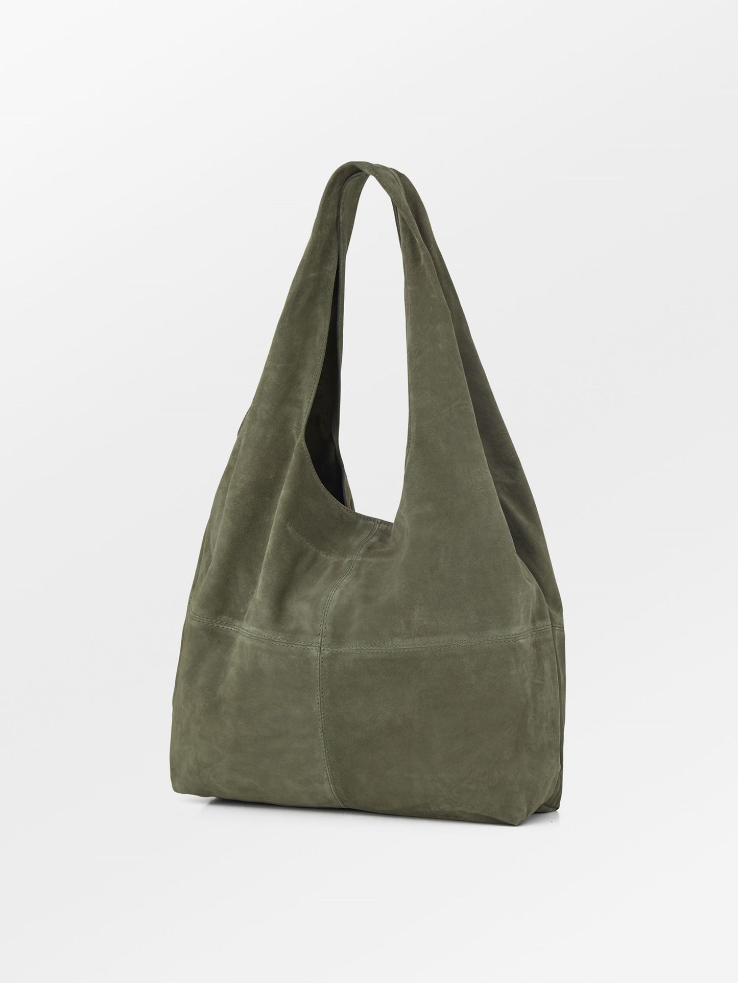 Suede Dalliea Shopper Bag - Green OneSize   - Becksöndergaard