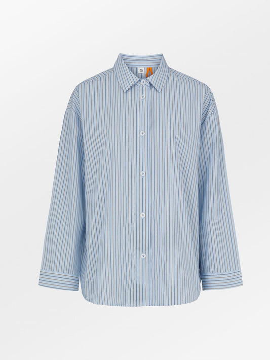 Stripel Wide Shirt - Blue Sky Clothing   - Becksöndergaard
