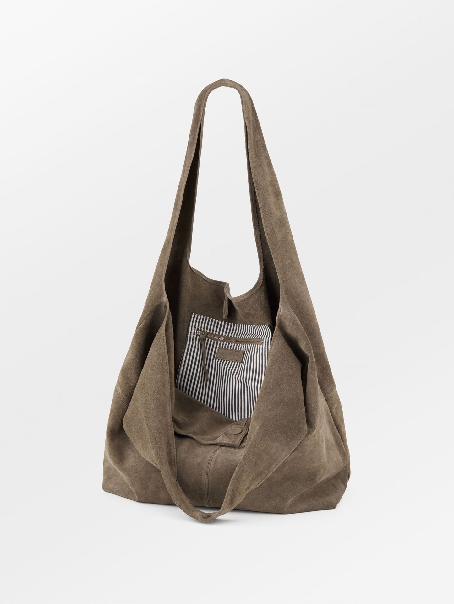 Suede Dalliea Shopper Bag - Light Brown OneSize   - Becksöndergaard